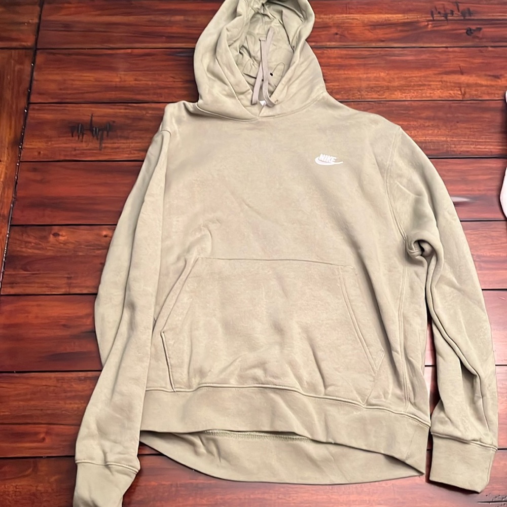 nike green hoodie size medium